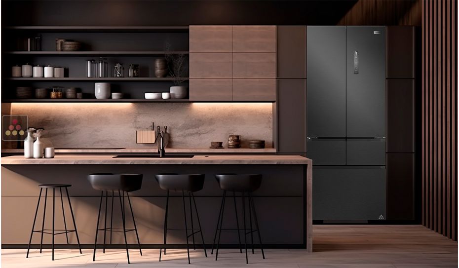 Built-in combined built-in refrigerator and freezer - 413L