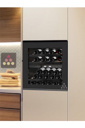 Dual temperature built in wine cabinet for service 