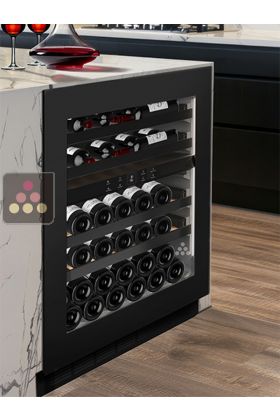 Dual temperature built in wine service cabinet - 72cm push-open Door