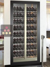 Built-in multi-purpose wine cabinet storage or service - Inclined bottles CALICE DESIGN