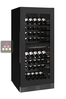 Dual temperature wine cabinet for service