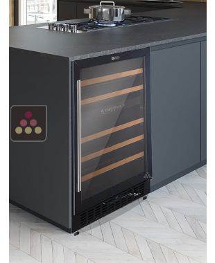 Dual temperature wine cabinet for conservation and/or service - can be built-in under a counter HELVETIA