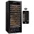 Connected mono or multi-temperature wine cabinet for service and storage with smart shelves