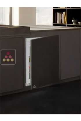 Mini fridge / freezer - integrable under counter with decorative panel coverable - 106 Litres