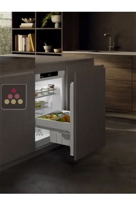 Mini fridge : can be fitted under counter with decorative panel coverable - 124 Liters