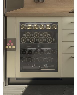 Dual temperatures built-in wine cabinet for storage and/or service - Customizable front
 LIEBHERR