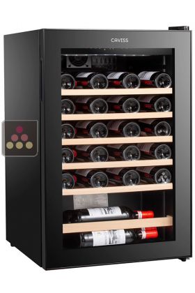 Single temperature wine service cabinet