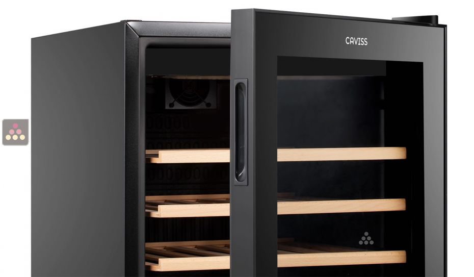 Single temperature wine service cabinet