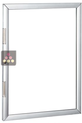 Glass door with silver profile for Artevino Wine Cabinet Oxygene 