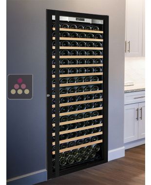 Built-in single temperature wine ageing or service cabinet - Sliding shelves - Full Glass door TRANSTHERM
