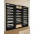 Built-in combination of two single temperature wine cabinets and a 3 temperatures multipurpose wine cabinet - Inclined bottles - Full Glass door