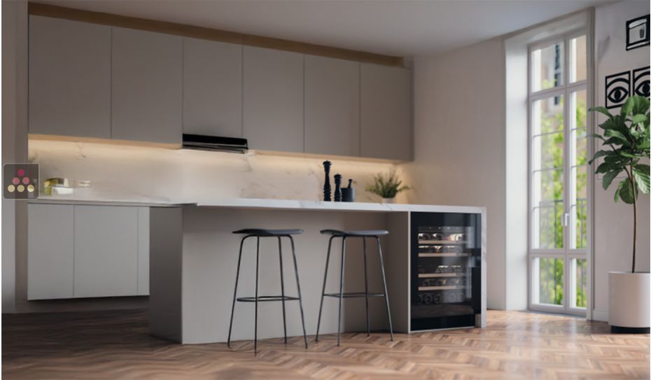 Single temperature cellar for service - can be built-in under a counter