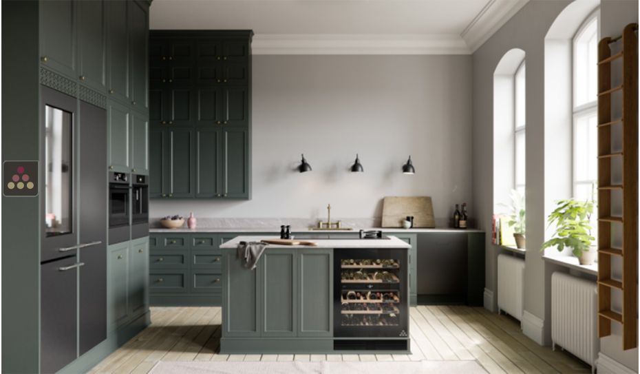 Dual temperature cellar for service - can be built-in under a counter