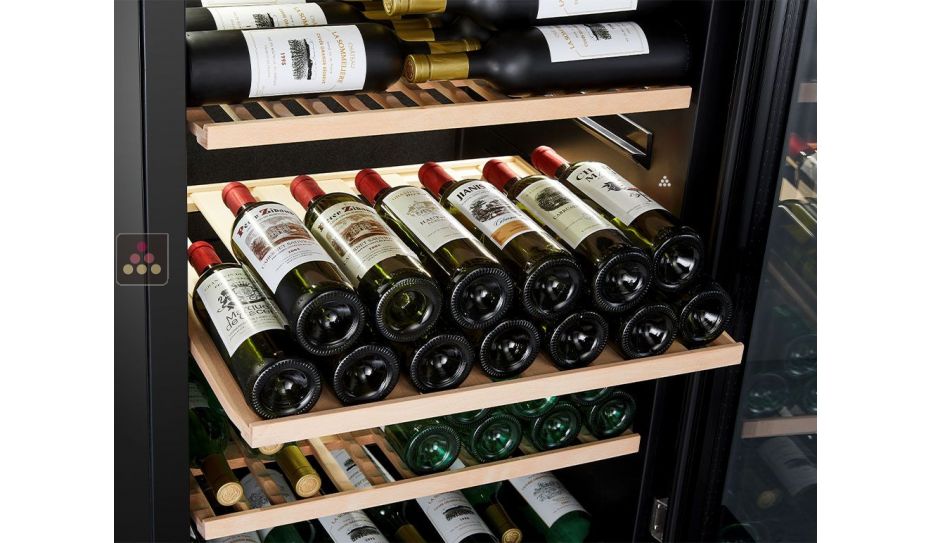 Single-temperature wine cabinet for service or storage