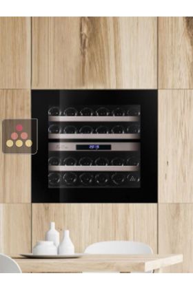 Dual temperature built in wine cabinet for service self-ventilated