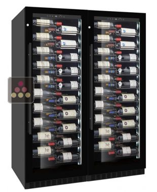 Combination of 2 single temperature wine service or storage cabinets LE CHAI