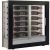 Wine display cabinet - Pro - 3 glazed sides - Horizontal bottles - Wooden cladding - 38cm deep