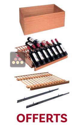 Offer from 06/11/2025 to 25/12/2025: Free set of one sliding shelf, one display shelf, and one wooden rack