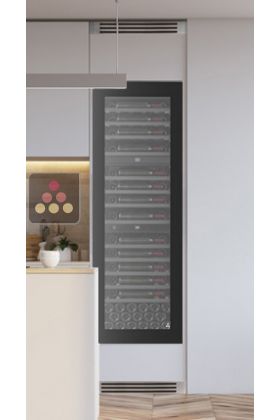 Triple temperature built in self ventilated wine service cabinet - Push/Pull opening