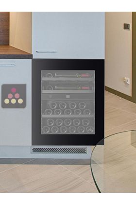 Dual temperature built in wine cabinet for service self-ventilated - Push-open door