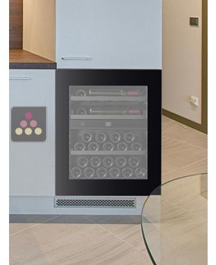 Dual temperature built in wine cabinet for service self-ventilated - Push-open door NESTOR M WINE
