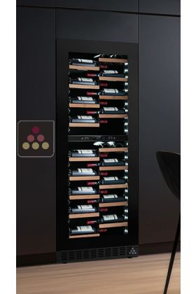 Built-in dual temperature wine service or storage cabinet