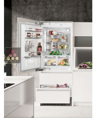 Built-in fridge-freezer combination with BioFresh and NoFrost -Customizable front - 402L LIEBHERR