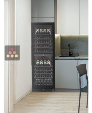Built-in dual temperature wine cabinet for service NESTOR M WINE