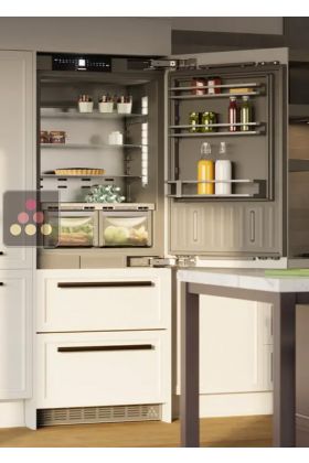 Built-in fridge-freezer combination with BioFresh and NoFrost -Customizable front - 402L