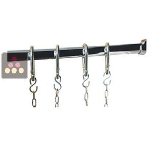 Cured meat suspension bar Calice Design display cabinet with sliding doors CALICE DESIGN