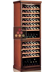 Combined 2 Single temperature wine storage or service cabinets CALICE