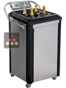 Moving fast chiller for 4 bottles CALICE