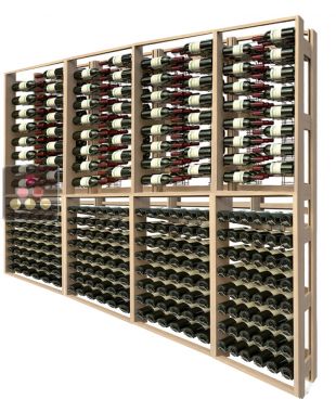 Wooden storage rack for 384 bottles VISIORACK