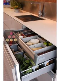 Built-in drawer fridge with customizable facade pannel NORCOOL