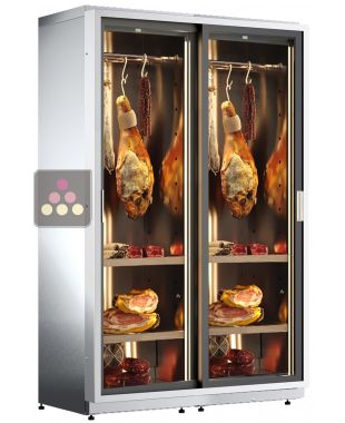 Combination of 2 delicatessen cabinets for up to 100kg with sliding doors CALICE