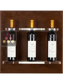 Wall Wine Rack in Plexiglass for 3 bottles ENOOFFICINA