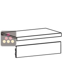 Plinth for 2-column Visiostyle additional unit VISIORACK