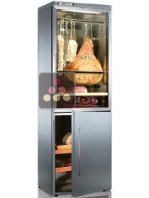 Combination of 2 single temperature delicatessen cabinets - Left hinged CALICE