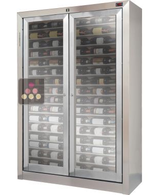 Customised built-in crossing display case for wine preservation or service ELLEMME