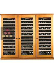 Combined 3 Single temperature wine service & storage cabinets CALICE