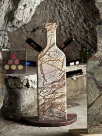 Stone and wood bottle display unit IT'S STONE