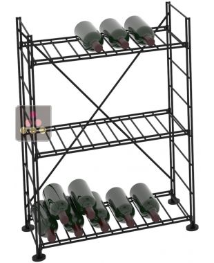 Modular metallic storage unit for 77 bottles - H90cm ARCHITECTURE INTERIEURE DU VIN