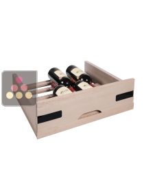Beech wood sliding drawer for Magnum for wine cabinets in the Prestige range La SOMMELIERE
