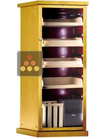 Refrigerated cigar humidor with electronic humidifier - Wooden cladding CALICE