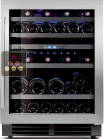 Dual temperature built in wine cabinet for storage and/or service LE CHAI