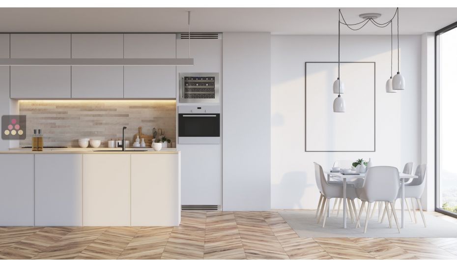 Single temperature built in wine service cabinet