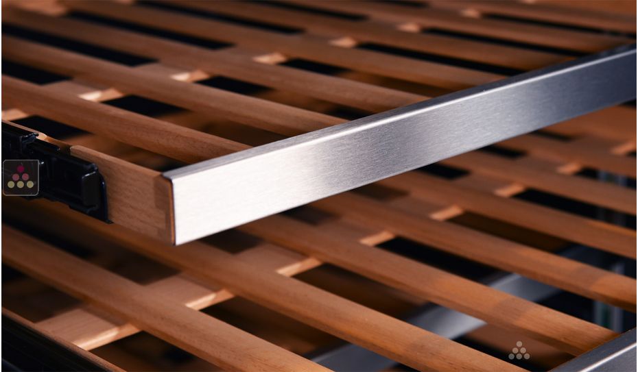 Dual temperature built in wine cabinet for storage and/or service