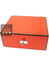 Cigar humidor with red finishing Ma Cave à Cigares