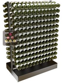 Freestanding double sided metal support for 288 bottles VISIORACK