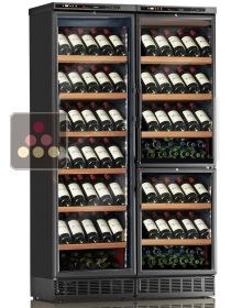 Built-in combination of 3 single-temperature wine cabinets for service or storage CALICE